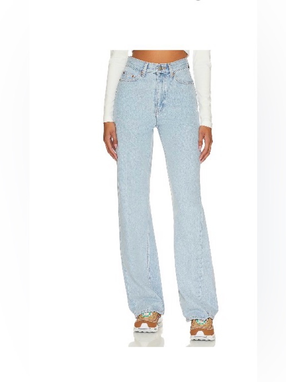 Dr. Denim Light Blue Wide Leg High-Rise Jeans
